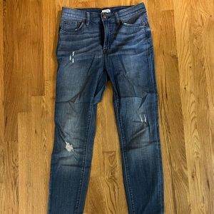 J Crew Distressed High Rise Stretch Jeans Size 28